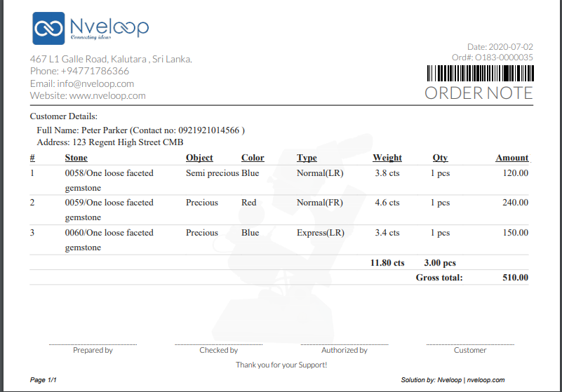 screenshot of Gem Lab Management System